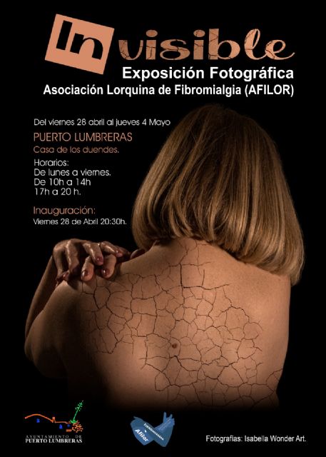 La Casa de los Duendes acogerá la exposición fotográfica 'Invisible' de Afilor para dar visibilidad a la fibromialgia en Puerto Lumbreras