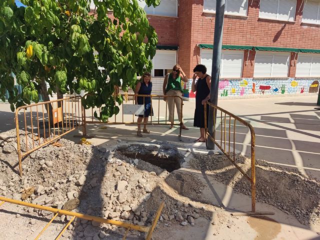 El Ayuntamiento de Puerto Lumbreras realiza obras de mejora en los colegios del municipio durante el periodo estival de cara al inicio del nuevo curso escolar