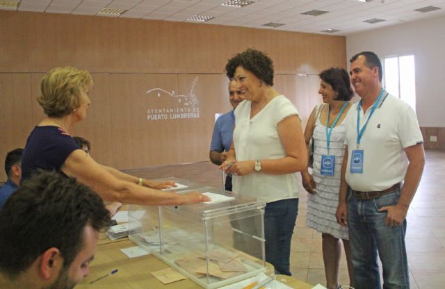 La alcaldesa de Puerto Lumbreras anima a los lumbrerenses a ejercer su derecho a voto en las Elecciones Generales