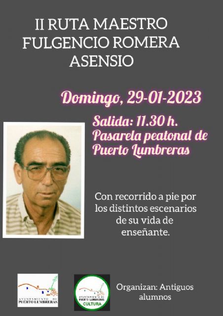 La II Ruta Maestro Fulgencio Romera Asensio se celebrará este domingo