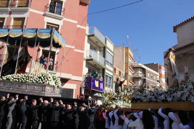 Puerto Lumbreras culmina su Semana Santa 2016 con la procesión del Encuentro