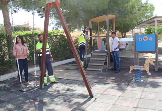 El Ayuntamiento de Puerto Lumbreras realiza mejoras en el parque público de Góñar