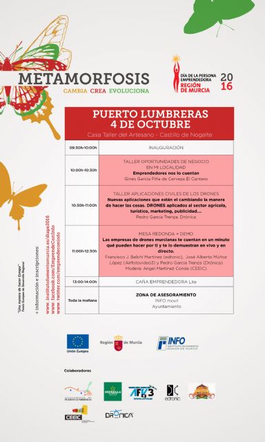 Puerto Lumbreras celebrará el 'Día de la Persona Emprendedora' el próximo 4 de octubre